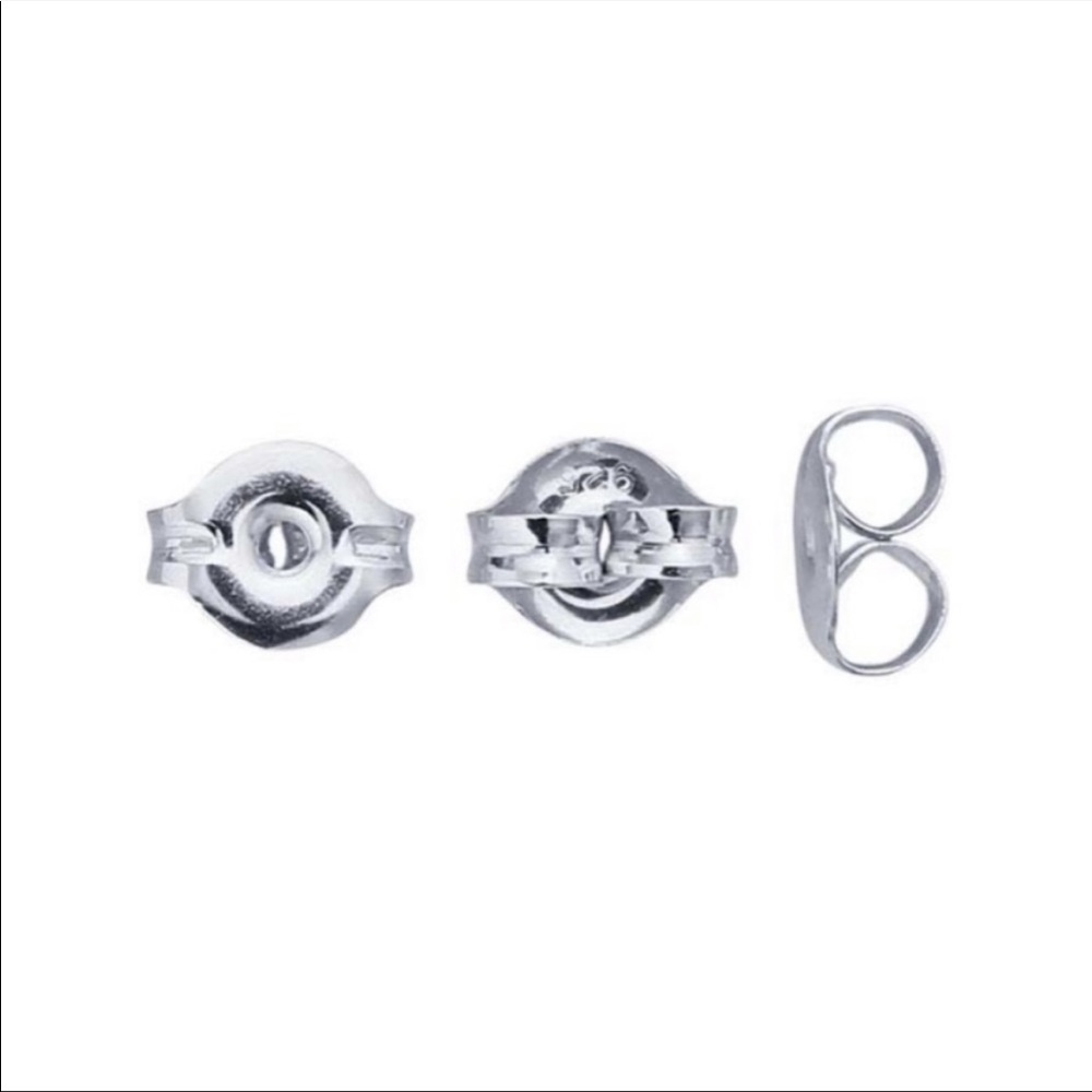 Cubic Zirconia Silver Stud Lux Earrings NEW - Picture 6 of 8